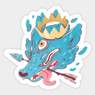 The Wolf King Sticker